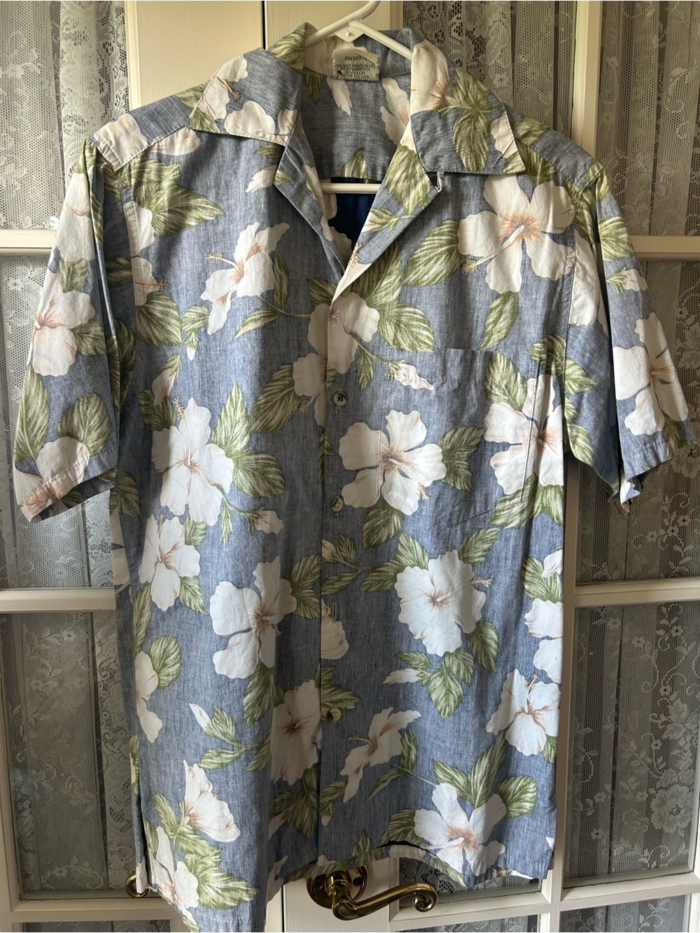 Men's Go Barefoot Hawaiian Shirt Sz XS cotton